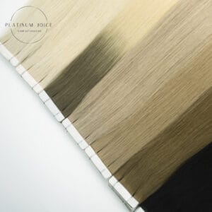 Seamless Tape In Extensions Premium Hair Solid Dark Color Extension