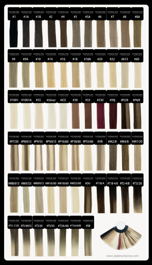 Genius Weft Premium Hair Solid Dark Color Extension - Image 2