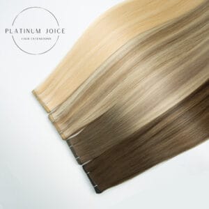 Flat Weft Extensions Premium Hair Balayage Color Extension