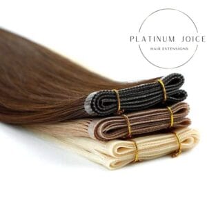Flat Weft Extensions Premium Hair Solid Light Color Extension