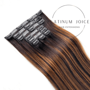 Seamless Clip In Hair Extensions Premium Hair Solid Dark Color Extensions