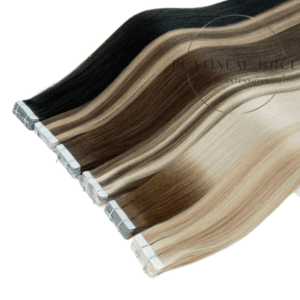 Seamless Tape In Extensions Premium Hair Ombre Balayage Color Extension